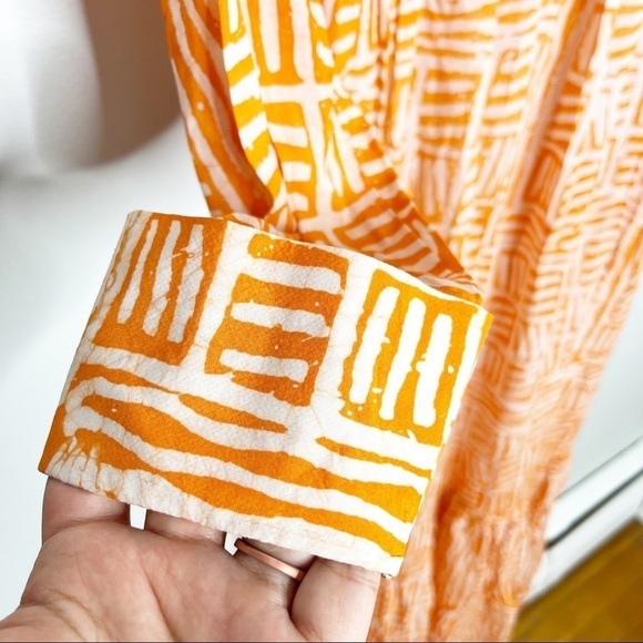 Busayo Orange Dele Maxi Midi Dress Size Small - Picture 4 of 8